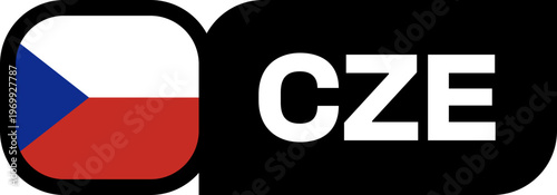 Czechia Flag Tournament Badge