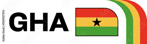 ghana Football Flag Badge
