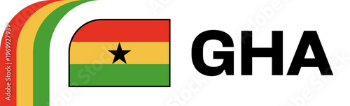 ghana Football Flag Badge