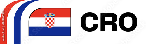 croatia Football Flag Badge