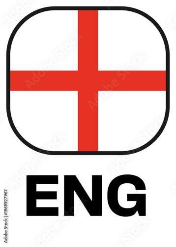 england Tournament Flag Badge
