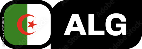 algeria Flag Tournament Badge