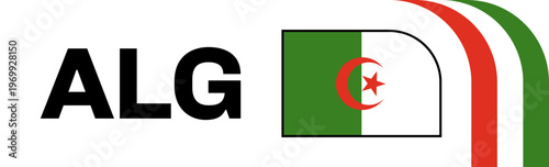 algeria Football Flag Badge
