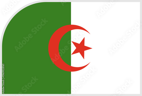 algeria Flag Tournament Badge