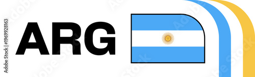 argentina Football Flag Badge