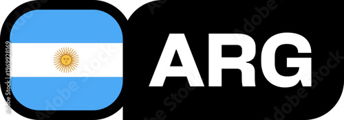 argentina Flag Tournament Badge