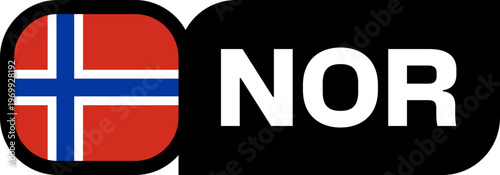 norway Flag Tournament Badge