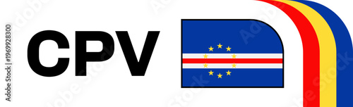 cabo verde Football Flag Badge