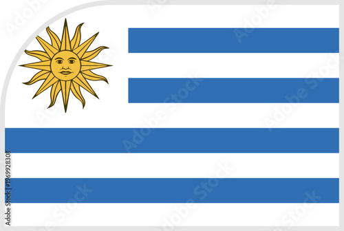 uruguay Flag Tournament Badge
