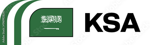 saudi arabia Football Flag Badge