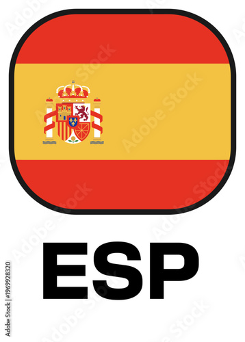Spain Tournament Flag Badge