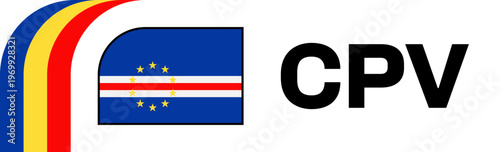 cabo verde Football Flag Badge