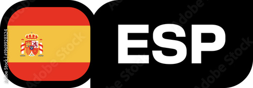 Spain Flag Tournament Badge