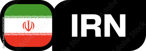 iran Flag Tournament Badge