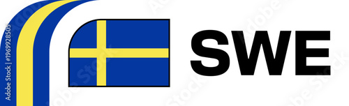 sweden Football Flag Badge