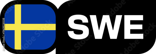 sweden Flag Tournament Badge