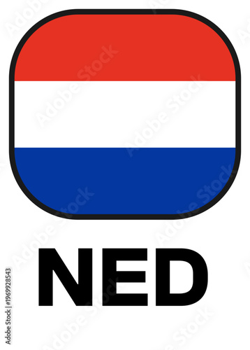 netherlands Tournament Flag Badge