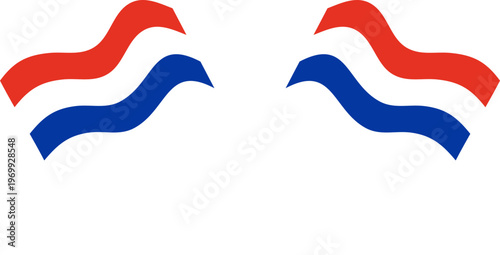 netherlands Crossed Waving Flags