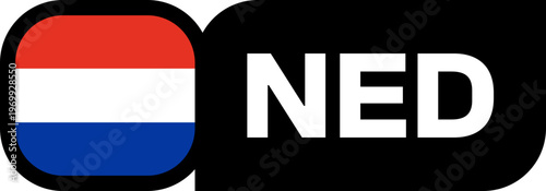 netherlands Flag Tournament Badge