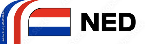 netherlands Football Flag Badge