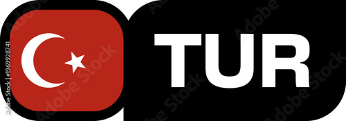 turkiye Flag Tournament Badge