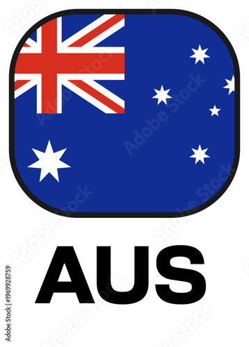 australia Tournament Flag Badge