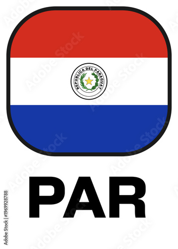 paraguay Tournament Flag Badge