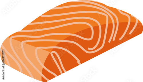 Raw salmon Meat Graphic