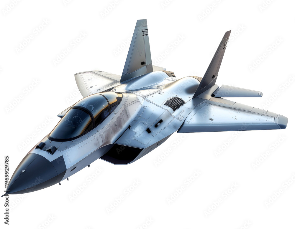 Fototapeta premium jet airplane isolated on white
