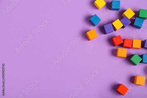 Colorful building cubes on ...