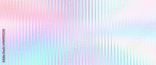 Acrylic ribbed glass with a hologram effect texture background . Fluted plastic panel with blurry light reflection.