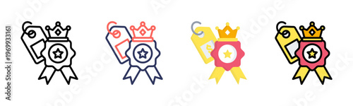 Brand Image icon set multiple style collection