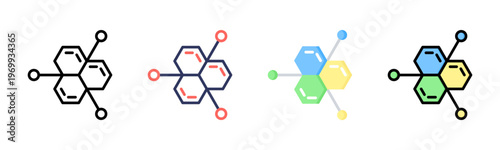 Polymer icon set multiple style collection