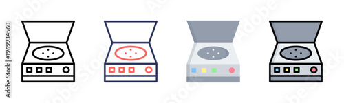 Centrifuge icon set multiple style collection