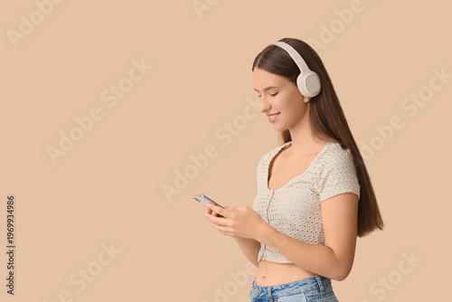 Beautiful young woman with ...