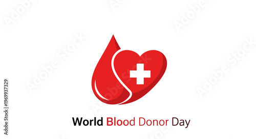 Blood Donor Day Awareness Campaign Logo.