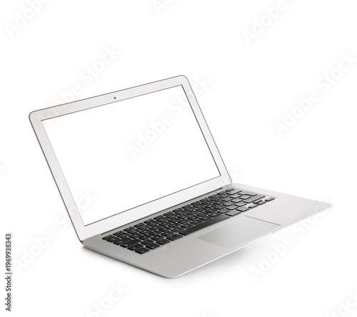 Modern laptop with blank sc...