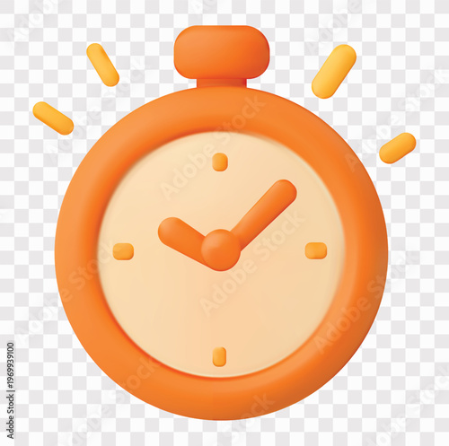 American Football Vector Icon Set | 3D icon set | stopwatch