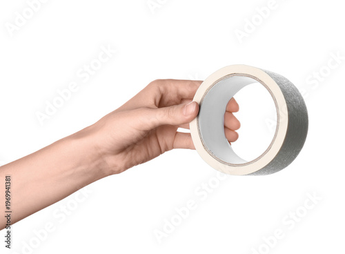 Female hand with roll of ma...