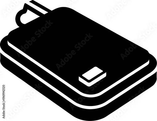 Isometric power bank icon
