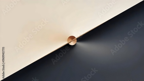 Diagonal line dividing cream and charcoal – Ideal for transition phases, balance, or contemporary abstract art.