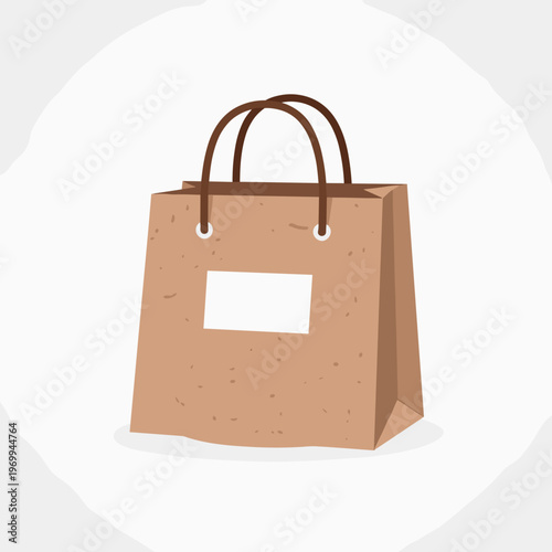 Brown Paper Shopping Bag with Handles 1.