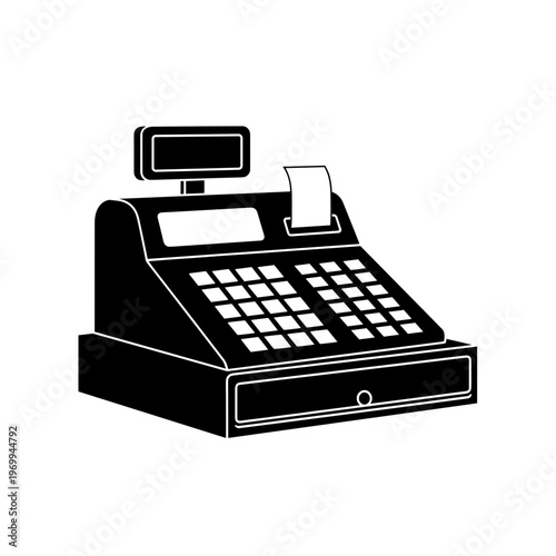 Cash Register Payment Terminal Machine.