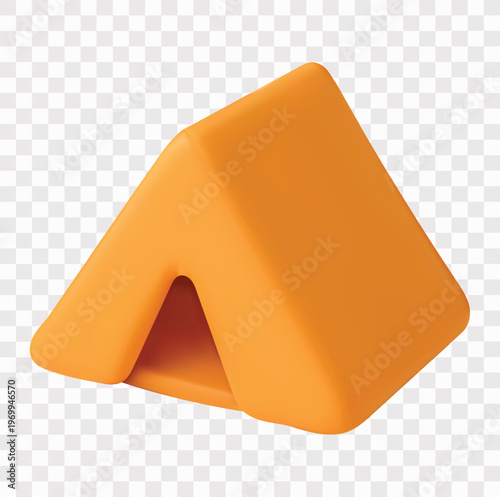 Eid al Adha or Islamic and Hajj Elements Vector Icon Set | 3D icon set | a tent