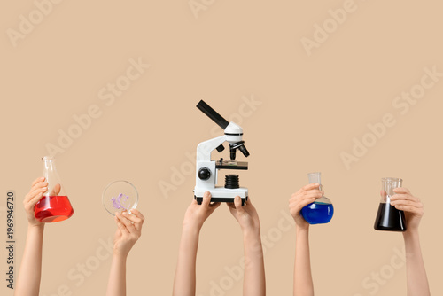 Female hands with modern mi...