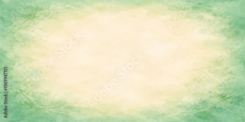 Abstract watercolor background with a blue grunge effect featuring a tropical sea landscape and summer horizon where the sky and ocean waves meet under the light of a paradise sunset