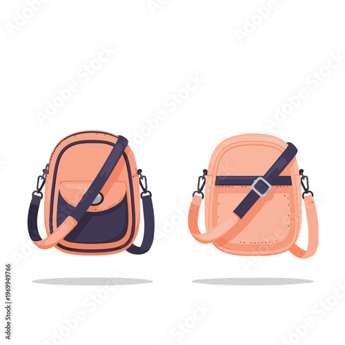 Set of Two Stylish Crossbody Bags for Casual Daily Use