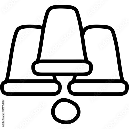 Unique design icon of cups game 