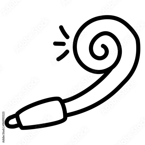 Perfect design icon of party blower