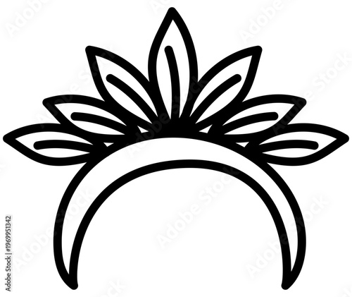 Modern design icon of carnival headband 